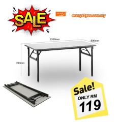 EVBQ 25 - 5' x 2' Rectangular Foldable Table | Meja Lipat Banquet 